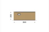 Domek letniskowy drewniany PREMIUM (34 mm + elewacja), 6,5 x 4,5 m, 30 m² specification 4