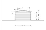 Domek ogrodowy drewniany LEA (44 mm) z pomieszczeniem gospodarczym, 7x4 m, 28 m² specification 5