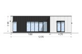 Dom drewniany całoroczny - mieszkalny LUCIA 2 PV (z izolacją, WT2021), 50 m² specification 2
