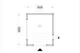 Garaż drewniany SILVIA F (34 mm + elewacja), 5x6 m, 30 m² specification 1