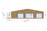 Dom drewniany letniskowy RIVIERA S (44+44 mm), 130 m² specification 2