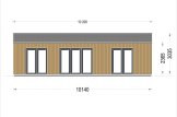 Domek letniskowy drewniany SELENE (44 mm + elewacja), 54 m² specification 2