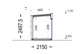 Domek ogrodowy drewniany PREMIUM L (34 mm + elewacja), 2x2 m, 4 m² specification 6