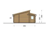 Garaż drewniany dwustanowiskowy TWIN DUO (44 mm), 6x6 m, 36 m² specification 5