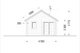 Domek letniskowy drewniany SCOOT (44 mm), 4,5 x 6 m, 27 m² - z antresolą 9 m² specification 4