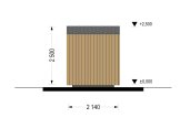 Domek ogrodowy drewniany EMMY (34 mm + elewacja), 2x2 m, 4 m² specification 4