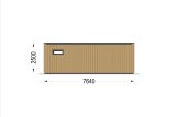 Domek letniskowy drewniany PREMIUM (34 mm + elewacja, z izolacją PLUS), 7,5 x 4 m, 30 m² specification 4