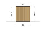 Domek ogrodowy drewniany PREMIUM (34 mm + elewacja, z izolacją), 4,1 x 2,4 m, 10 m² specification 3