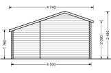 Domek ogrodowy drewniany BENINGTON (34 mm), 4,5 x 3 m, 13 m² specification 4