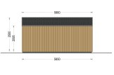 Domek ogrodowy drewniany PIA (34 mm + elewacja), 5x5 m, 25 m² specification 3