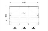 Garaż drewniany trzystanowiskowy SILVIA TRIO (34 mm + elewacja), 9x6 m, 54 m² specification 1