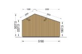 Domek ogrodowy drewniany TONIA (34 mm + elewacja), 5x5 m, 25 m² specification 4