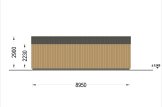 Garaż drewniany trzystanowiskowy SILVIA TRIO (34 mm + elewacja), 9x6 m, 54 m² specification 4