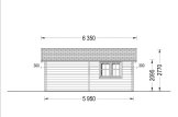 Garaż drewniany dwustanowiskowy CLASSIC DUO (44 mm), 6x6 m, 36 m² specification 5