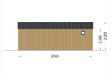 Domek letniskowy drewniany MARINA Modern (44 mm + elewacja), 8x6 m, 48 m² specification 4