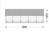 Sauna ogrodowa beczka HELGA 59 (46 mm), 5.9 m, ⌀ 1.97 m specification 3