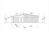 Dom drewniany letniskowy BERTA F (66 mm), 72 m² - z tarasem 18 m² i z garażem 20 m² specification 3