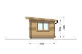Domek ogrodowy drewniany LILLE F (44 mm), 4x3 m, 12 m² specification 5