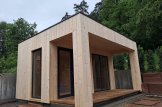 Sauna ogrodowa zewnętrzna DELLA (34 mm + elewacja), 4,6 x 2,1 m, 7,2 m², taras 6,7 m² customer 3
