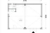 Domek letniskowy drewniany MARINA Modern (34 mm + elewacja), 8x6 m, 48 m² specification 1