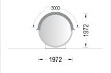 Sauna ogrodowa beczka HELGA 17 (46 mm), 1.7 m, ⌀ 1.97 m z oknem panoramicznym (pełna wysokość) specification 4