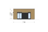 Dom drewniany całoroczny - mieszkalny KAYA 3 RV (z izolacją, WT2021), 70 m² specification 3