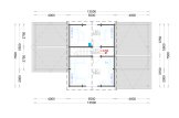 Dom drewniany całoroczny HOLLAND (44+44 mm), 113 m² - z tarasem 13 m² specification 2