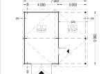 Garaż drewniany MULTI (44 mm) 4x6 m, z wiatą 3x6 m specification 1