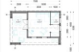 Domek letniskowy drewniany ANNA Modern (34 mm + elewacja) 20 m² - z tarasem 16 m² specification 1
