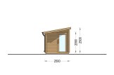 Sauna ogrodowa zewnętrzna VIGOR (44 mm), 3.3x2.5 m, 4.85 m² specification 3