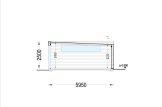 Garaż drewniany dwustanowiskowy SILVIA DUO F PLUS z pomieszczeniem gospodarczym (34 mm + elewacja), 8x6 m, 48 m² specification 6