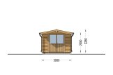 Domek ogrodowy drewniany PETER (34 mm), 3x3 m, 9 m² specification 2