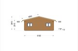 Domek letniskowy drewniany ALICE S (44 mm + elewacja), 63 m² specification 5