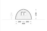 Domek letniskowy drewniany BRETA (44 mm), 4x10 m, 40 m² specification 4