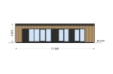 Dom drewniany letniskowy CARLA (44 mm + elewacja), 66 m² specification 2