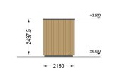 Domek ogrodowy drewniany PREMIUM (34 mm + elewacja), 3x2 m, 6 m² specification 5