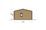 Dom drewniany całoroczny - mieszkalny NICOLE RV (z izolacją, WT2021), 68 m² specification 3