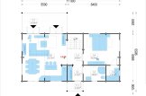 Dom drewniany letniskowy VERA (66 mm), 132 m² - z tarasem 13,5 m² specification 1