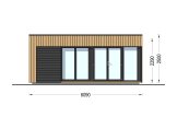 Domek ogrodowy drewniany INES (34 mm + elewacja, z izolacją), 6x3 m, 18 m² specification 2
