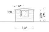 Domek letniskowy drewniany NORA (44 mm), 7x3,5 m, 24 m² specification 3