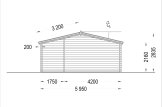 Domek letniskowy drewniany NINA (44 mm), 6x6 m, 36 m² specification 4