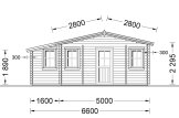 Dom drewniany letniskowy DIJON (44 mm), 44 m² specification 2
