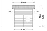 Domek letniskowy drewniany AVIGNON F (44 mm), 20 m² - z antresolą 16 m² specification 5
