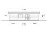 Dom drewniany całoroczny UZES (44+44 mm, z izolacją), 70 m² specification 3