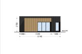 Dom drewniany letniskowy MALLY (44 mm + elewacja, z izolacją), 69 m² specification 3