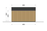 Domek ogrodowy drewniany PIA (34 mm + elewacja), 5x4 m, 20 m² specification 3