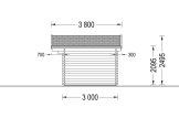 Domek ogrodowy drewniany OLYMP (44 mm), 4x3 m, 12 m² specification 5