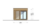 Domek ogrodowy drewniany IDA z pomieszczeniem gospodarczym (34 mm), 6x3 m, 11 m² specification 3