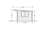 Domek ogrodowy drewniany LILLE F (34 mm), 4x3 m, 12 m² specification 5