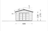 Domek letniskowy całoroczny MAX (44+44 mm, z izolacją PLUS), 32 m² specification 5